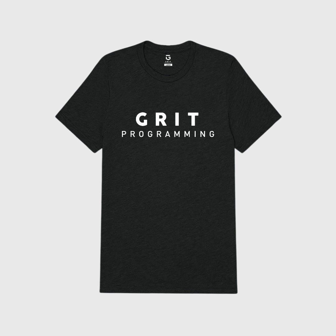 Camiseta GRIT Programming Training Negra