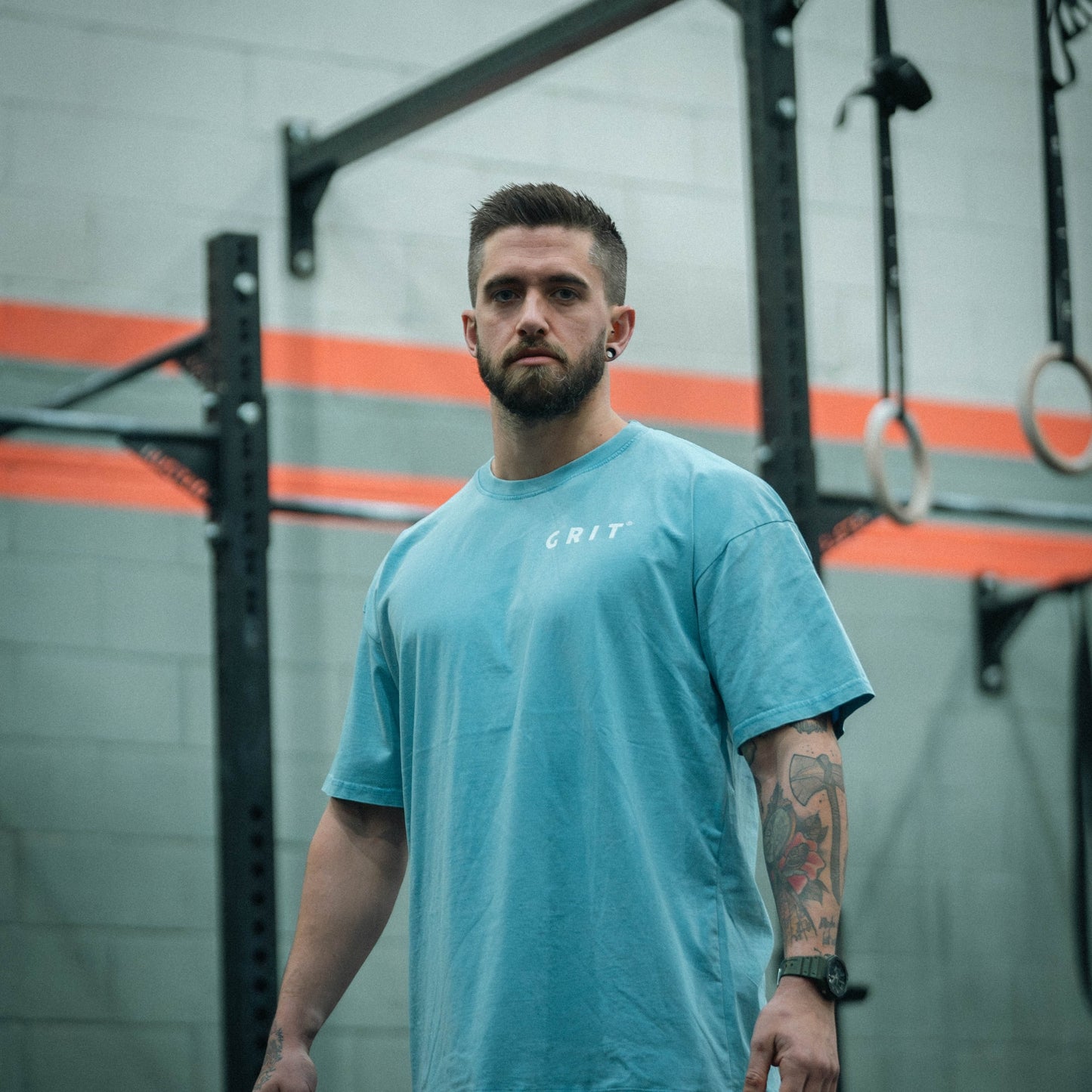 Camiseta GRIT Passion And Perseverance Azul Cielo