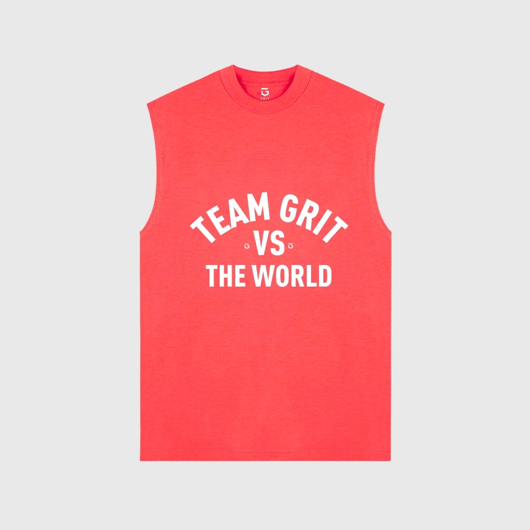 Camiseta Tank Team GRIT VS The World Roja