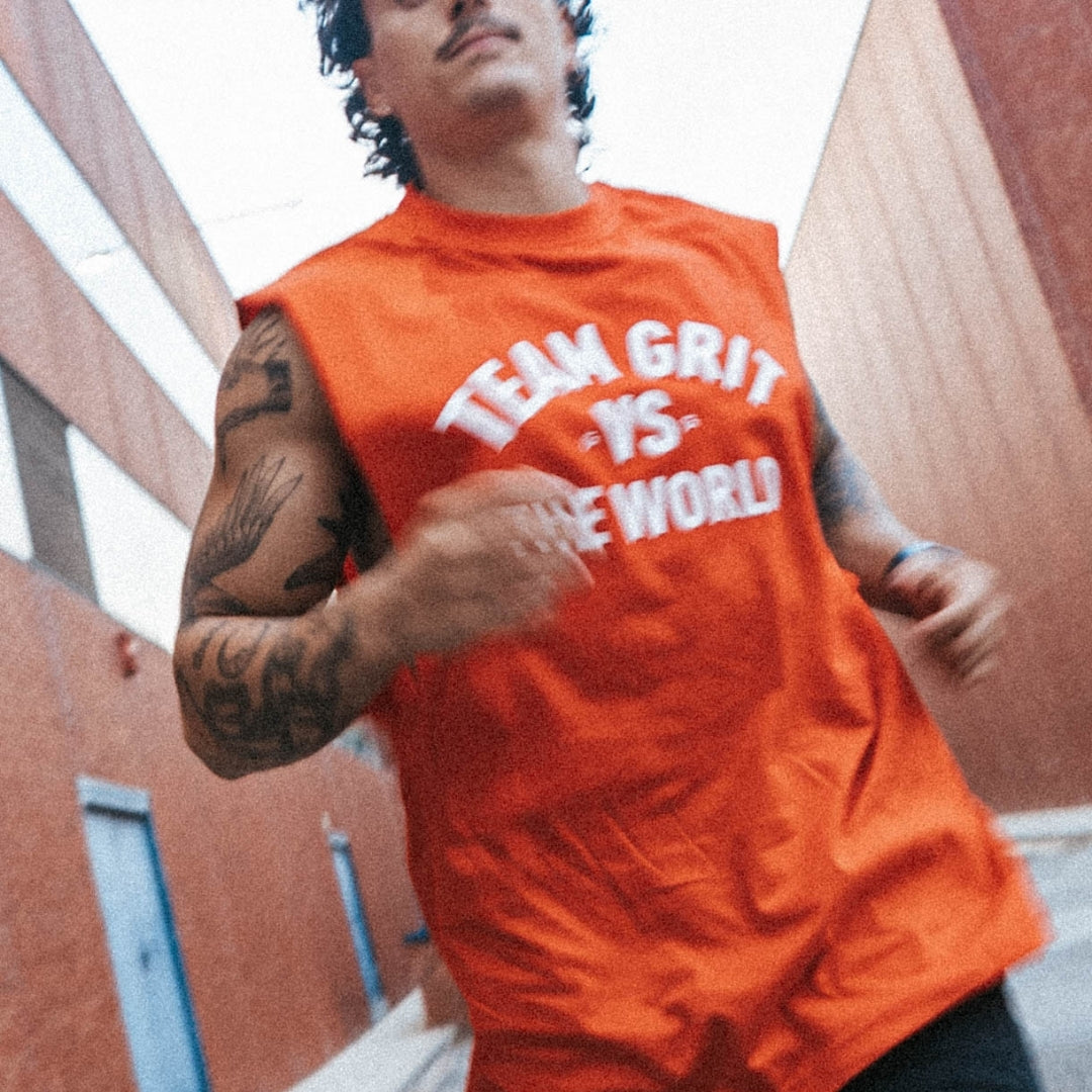 Camiseta Tank Team GRIT VS The World Roja