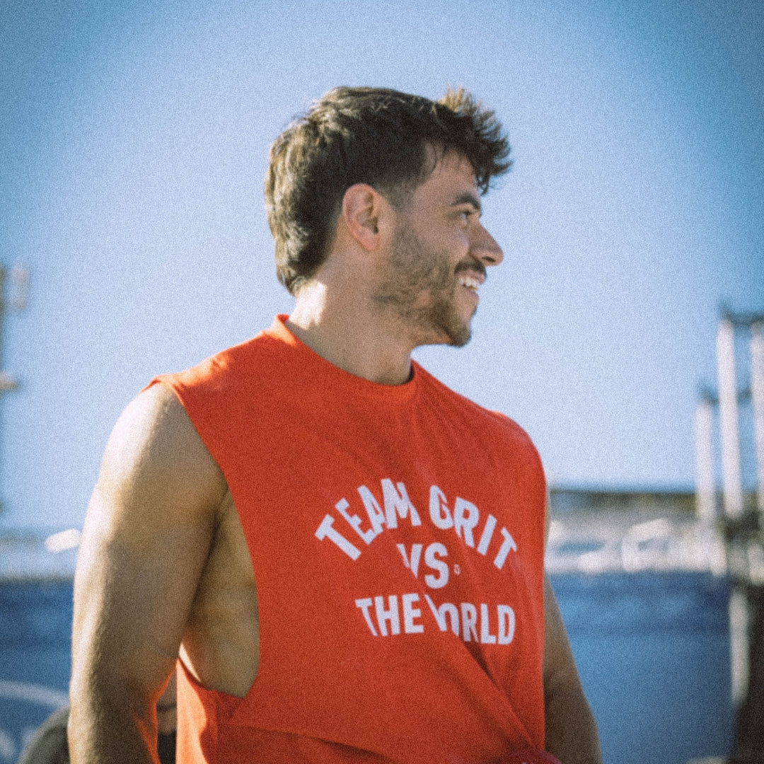 Camiseta Tank Team GRIT VS The World Roja