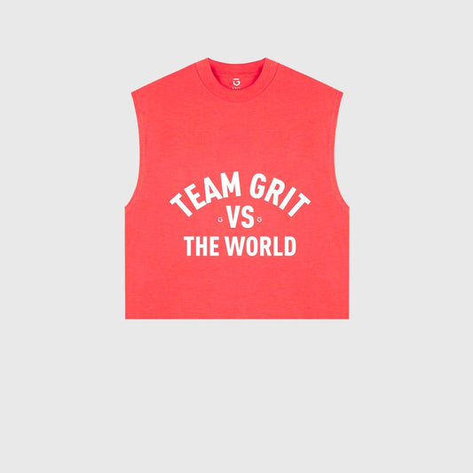 Tank Top Team GRIT VS The World Rojo