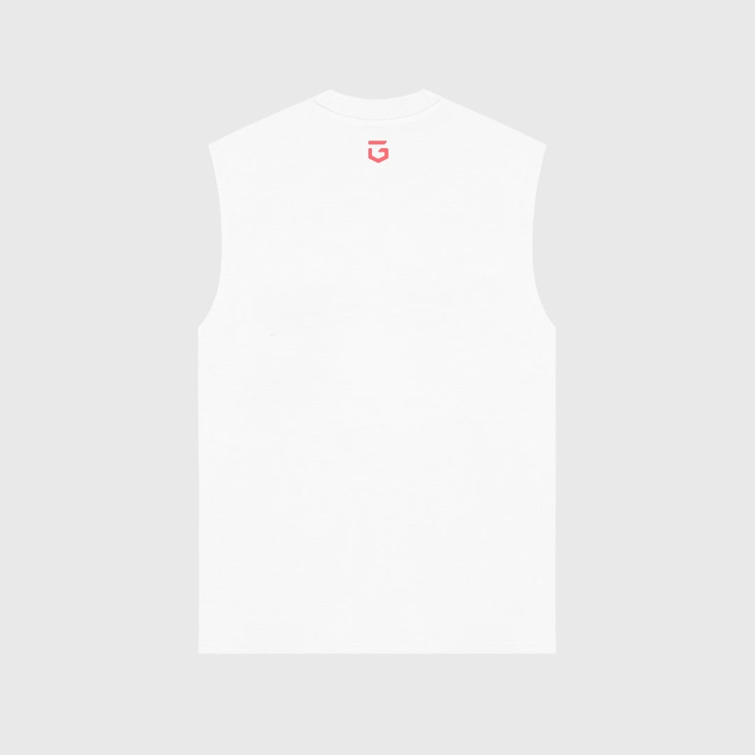 Camiseta Tank Team GRIT VS The World Blanca