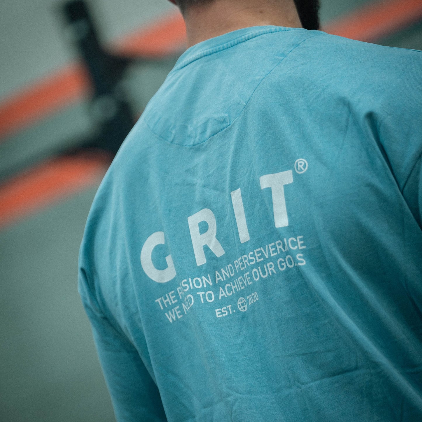 Camiseta GRIT Passion And Perseverance Azul Cielo
