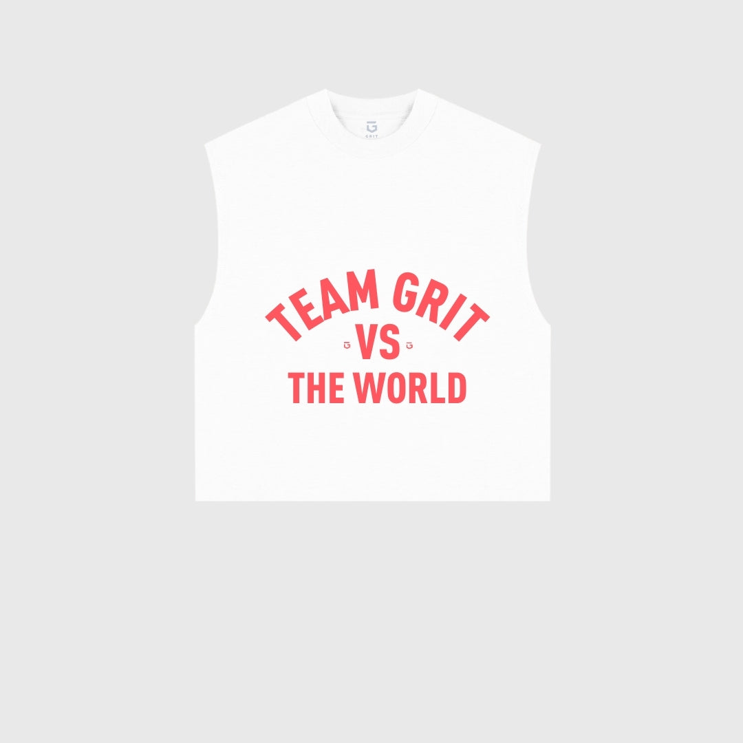 Tank Top Team GRIT VS The World Blanco