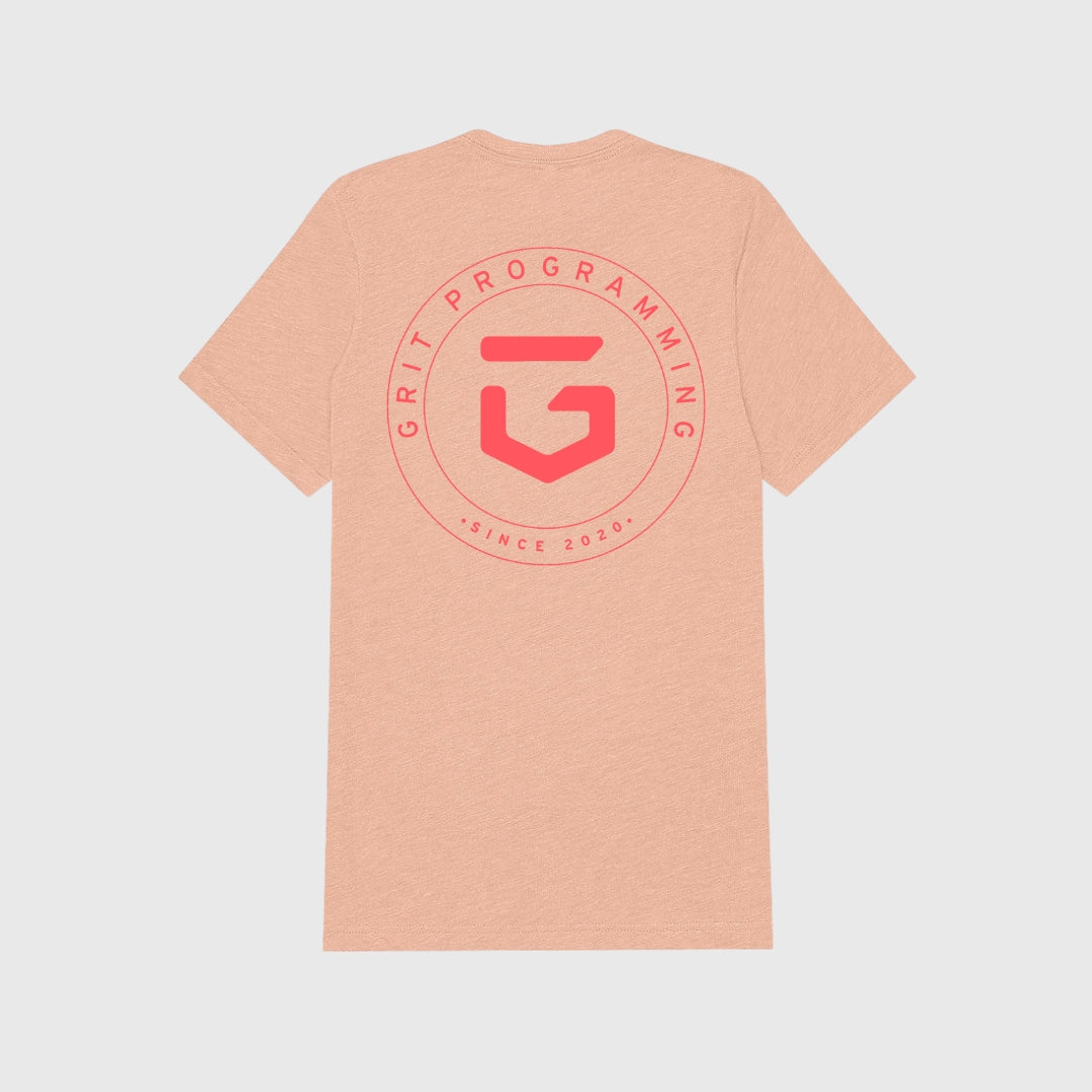 Camiseta GRIT Programming Training Peach