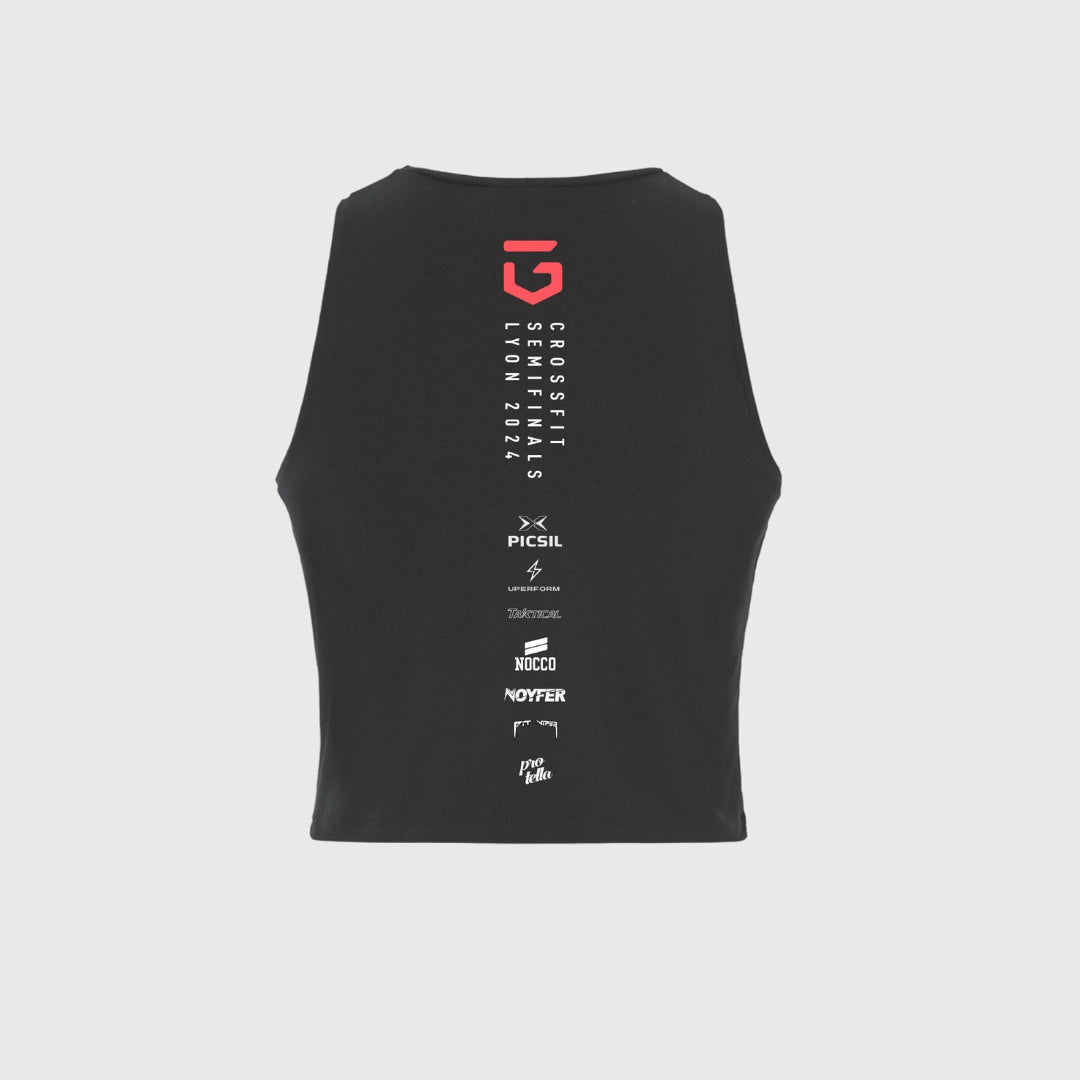 Tank Top GRIT CrossFit Semifinals Lyon 2024 Negro