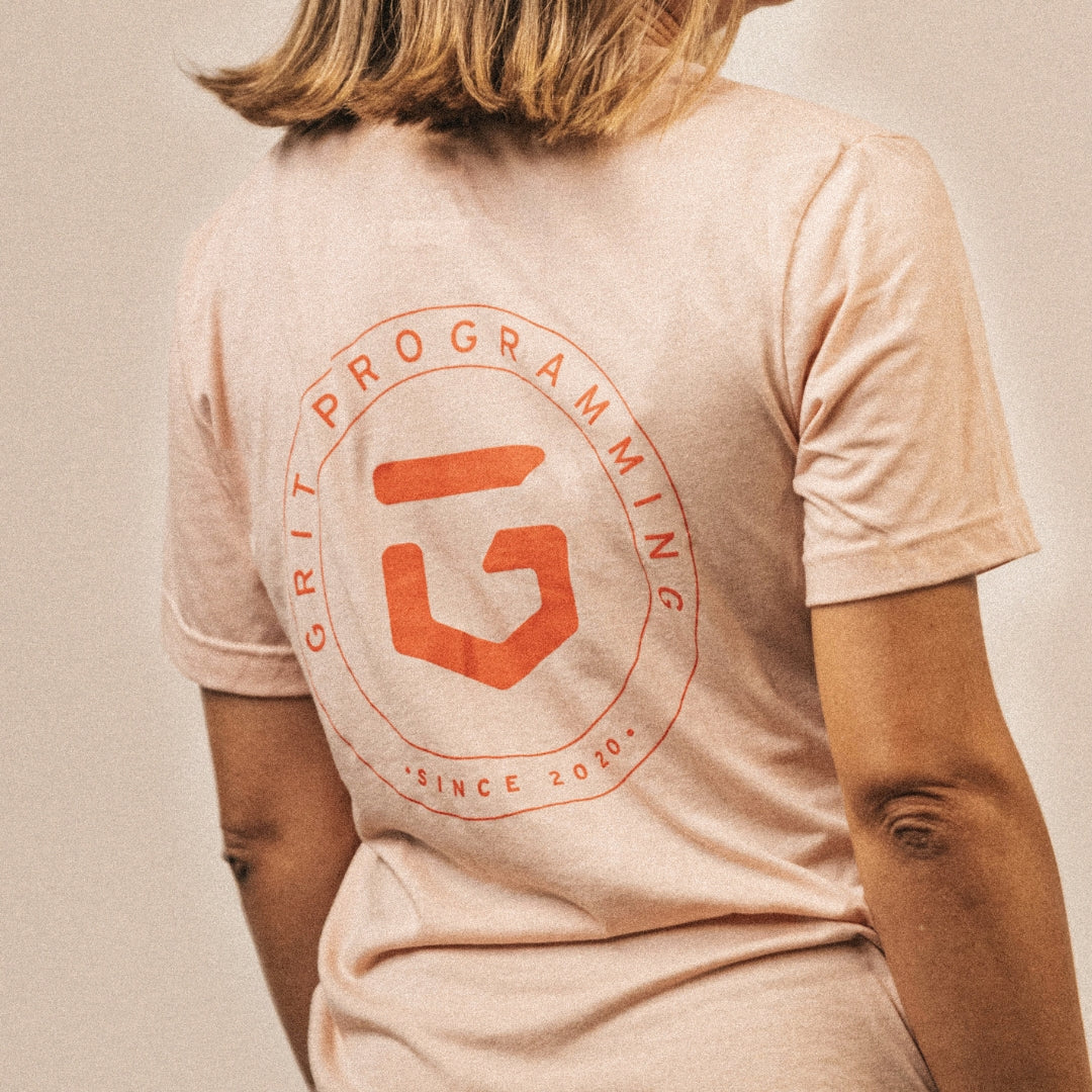 Camiseta GRIT Programming Training Peach