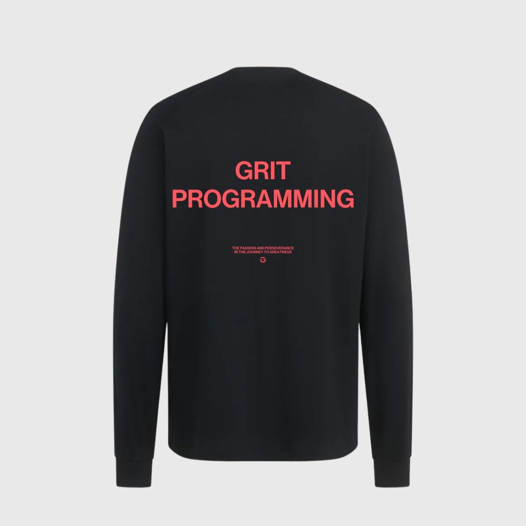Camiseta GRIT Programming 2025 Negra Manga Larga