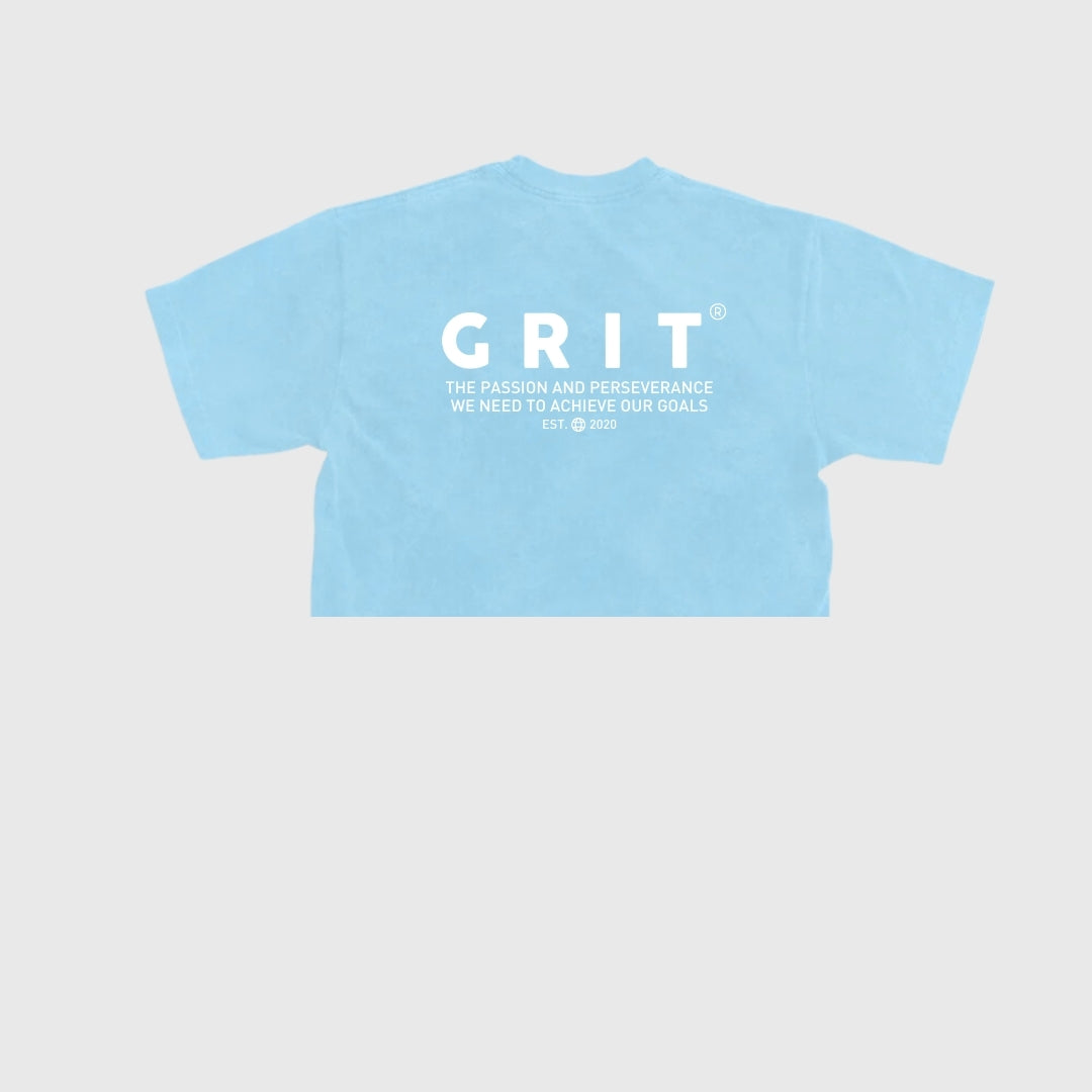 Crop GRIT Passion And Perseverance Azul Cielo