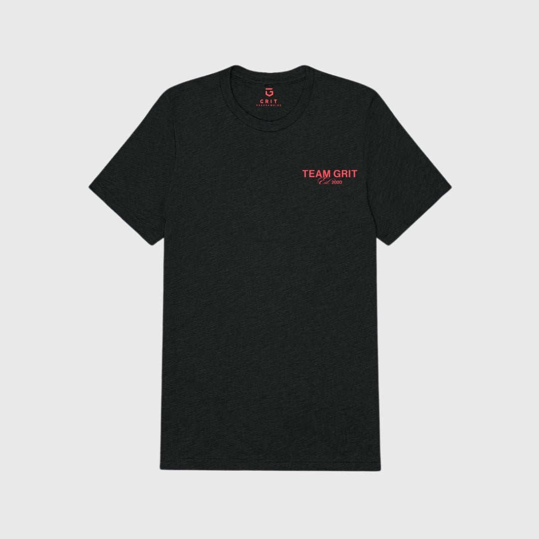 Camiseta Training Team GRIT Negra Rojo